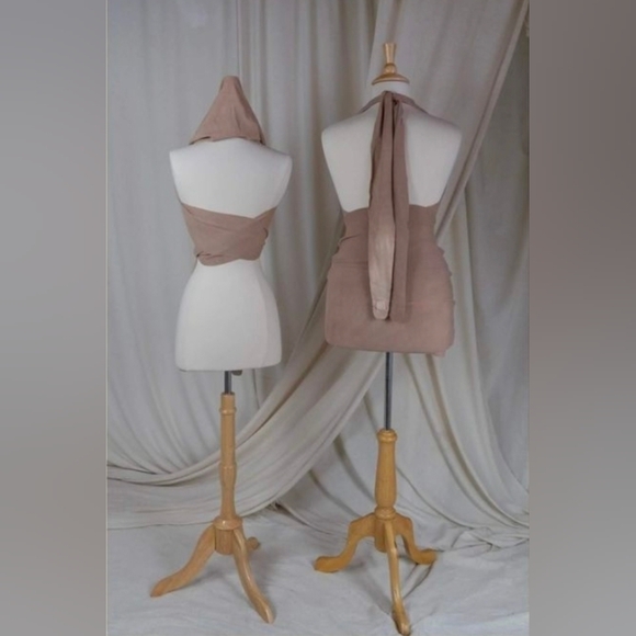 Sinew Moon Easy Wind Convertible Top: Cairo Hemp Bamboo Terry M/L - Picture 2 of 3